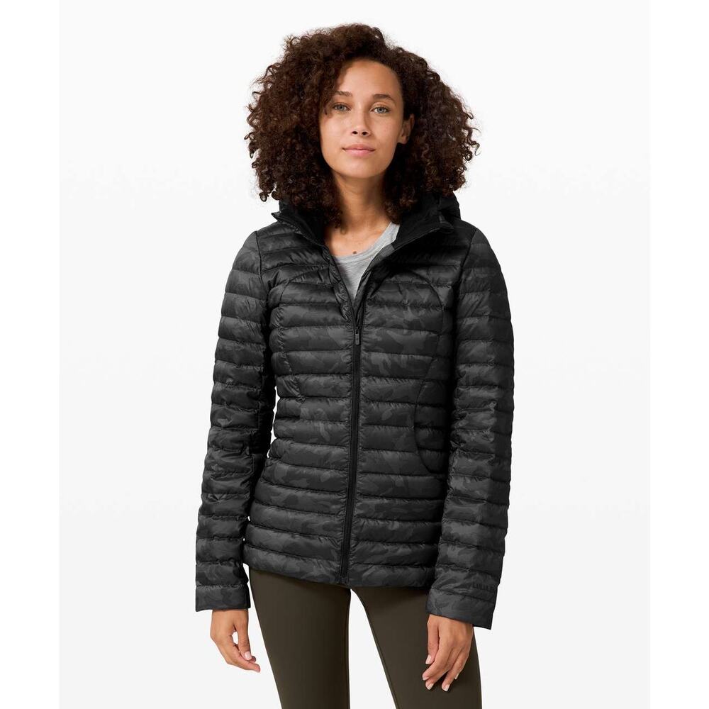 Lululemon Pack It Down Jacket Incognito Camo Multi Grey sz 6